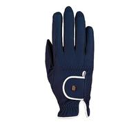 Roeckl Gants d'équitation Lona 3301-336 Bleu marine/blanc Taille 7