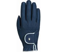 Roeckl Gants d'Équitation "Lona" bleu marine/argent - 6.5
