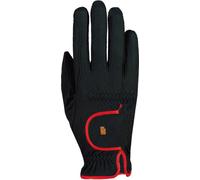Roeckl Gants "Lona", Noirs / Rouges - 6