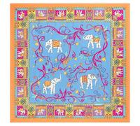 Roeckl Lucky Elephant 5170 Foulard 53 x 53 cm Multicolore Taille unique, 5170 multi heaven, taille unique