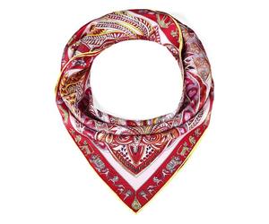 Roeckl Paisley Chiffon 90 cm rouge