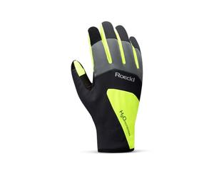 Roeckl Rapallo 2024 Gants de cyclisme d'hiver longs imperméables Noir/jaune