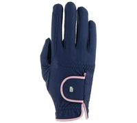 Roeckl Sports Lona Gants d'équitation d'été pour Femme Bleu Marine/Rose Vintage 6,5