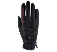 Roeckl Gants d'équitation Malta d'été pour tournoi Noir/Moka 9,5