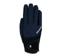 Roeckl Sports Milano Gants d'équitation, Gants d'été, pour Loisirs, Bleu Marine, 6,5