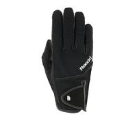 Roeckl Sports Milano Gants d'équitation, Gants d'été, pour Loisirs, Noir, 6,5