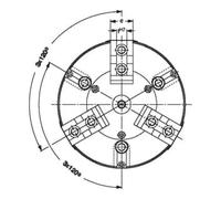 RÖHM RÖHM Mandrin de serrage KFD-85/3 KV ZA70 Quantité:1