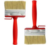 Roellgs Lot de 2 pinceaux de 100 mm pour clôture, sol, bois, convient à tous les types de travaux de peinture