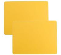 Roellgs Lot de 2 sets de table en silicone, tapis de cuisson, protection de table multifonction, antiadhésif et antidérapant, résistant à la chaleur (jaune)