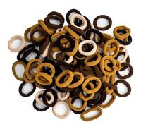 Roellgs Lot de 200 élastiques à cheveux pour bébé, 8 couleurs, couleurs bonbon, élastiques à cheveux pour bébés, filles, nourrissons et tout-petits (marron mélangé)