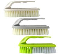 Roellgs Lot de 3 brosses à récurer robustes pour sol, douche et évier pour salle de bain, cuisine et baignoire