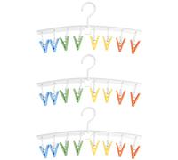 Roellgs Lot de 3 séchoirs à chaussettes rotatifs pour chaussettes, sous-vêtements, vêtements de bébé et chapeaux