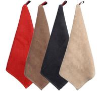 Roellgs Lot de 4 serviettes de cuisine et de salle de bain en microfibre pour sécher les mains immédiatement