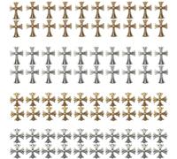 Roellgs Lot de 80 breloques vintage en métal 3D Punk Nail Art pour nail art, loisirs créatifs, accessoires de nail art, fournitures de décoration