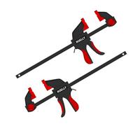 ROELLY 2 Pièces Serre Joint Menuisier, Serre Joint Rapide, Portée 200 mm, Plage d’Étirement 400 mm, Serrage et Étirement Deux En Un, Force de Serrage 71 kg