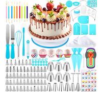 ROELLY Kit Patisserie de 322 Pièces, Outils de Cuisson pour Plateau Tournant Patisserie, Ustensiles à Pâtisserie Douilles à Pâtisserie,Pâtisserie, Décoration de Gâteaux