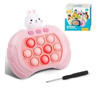 ROELLY Pop It Électronique de Lapin, Console de Jeu Portable Lumineuse, Soulagement du Stress, Développement de La Petite Enfance pour Enfants et Adultes