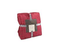 Römer Wellness Couverture Super Moelleuse Rouge Clair - 150 x 200 cm, 320 g/m², Douce, Moelleuse, Antistatique, utilisable Toute l'année comme Plaid - Certifié Oeko-TEX 100