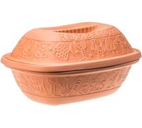 Römertopf 111 05 Cocotte "Les Classiques" en terre cuite - 2500 ml | Pour 4 personnes, environ 32 x 21 cm, principe de cuisson à la vapeur sans graisse, passe au four, arroser avant la cuisson