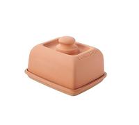 Römertopf Klima Beurrier en céramique avec Couvercle - Idéal pour Le Stockage du Beurre et de la Margarine, 13,7 cm, 11,8 cm, 8,3 cm