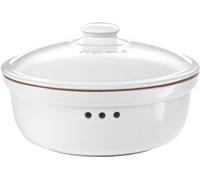 Römertopf-Plat à four et fait-tout avec couvercle Blanc