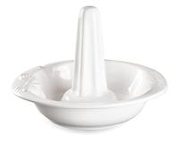 Römertopf Rôtissoire à poulet verticale en argile naturelle Ø 25 cm, avec récipient à arômes pour poulet et canard, blanc