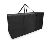 ROEOWENE 160L Grand Sac de Rangement Couette - Housse Demenagement Format XXL Noir - Sac de Voyage Transport Stockage - 90x55x33cm