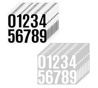 ROEOWENE 18pcs Grands Chiffres Adhesifs 10cm Chiffres Autocollants pour Boite aux Lettres Imperméables Autocollants Numérotés 0 à 9 Vinyle Autocollants de Numéros Number Stickers pour Maison,Porte