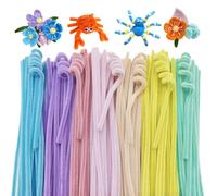 ROEOWENE 400pcs Fil Chenille Multicolore Cure Pipe Chenille Bricolage Tige de Fil Chenilles 30cm Loisir Creatif Pipe Cleaners Craft Cure-pipes Couleur pour DIY Artisanat
