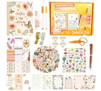 ROEOWENE Kit Scrapbooking Adolescente DIY Journal Accessoire Carnet Scrapbooking Accessoires Set avec Autocollant Stickers Idee Cadeau Anniversaire Noël-Bohême