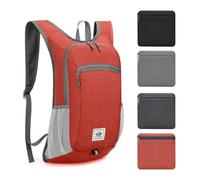 ROEOWENE Sac a Dos Pliable Ultra Leger 15L Petit Sac à Dos de Randonnée Homme Femme Sac à Dos Trekking Voyage Backpack Packable Daypack Travel pour Camping, Randonnée, Cyclisme,Sport-Rouge