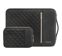 ROEPHY 15-16 Pouces Housse de Protection Ordinateur Portable Pochette PC Portable pour MacBook Pro 16" M4/M3/M2, Dell XPS 16, HP Envy 15, Lenovo IdeaPad 5 / Flex 5, Noir