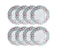 Rörstrand Assiette à dessert Swedish Grace Winter Ø17 cm lot de 8 - Blanc