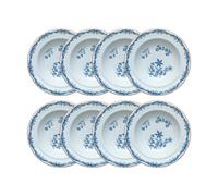 Rörstrand Assiette creuse Ostindia Ø24 cm lot de 8 - Bleu