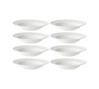 Rörstrand Assiette creuse Swedish Grace Ø25 cm lot de 8 - Neige (blanc)
