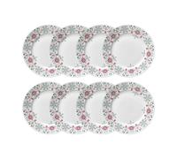 Rörstrand Assiette Swedish Grace Winter Ø21 cm lot de 8 - Blanc