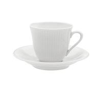 Rörstrand Tasse avec soucoupe Swedish Grace 16 cl Neige