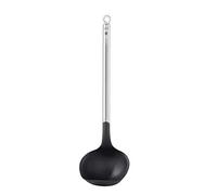 Rösle Basics Line Louche avec manche en acier inoxydable 29,2 cm, Argenté/Noir.