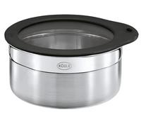 RÖSLE Boîte Repas avec couvercle fraîcheur, boîte de rangement pour conserver les aliments, hygiénique et neutre au goût, acier inoxydable 18/10, passe au lave-vaisselle, 12 cm