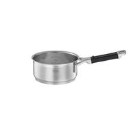 RÖSLE Casserole SILENCE PRO - Casserole en Acier Inoxydable 18/10, Manche en Silicone - Graduation Intérieure, Convient pour l'Induction - Passe au Lave-Vaisselle, 16 cm