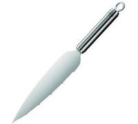 RÖSLE Couteau à gâteau, de haute qualité pour partager et distribuer les tartes et les gâteaux, fine denture, acier inoxydable 18/10, longueur 29,5 cm, Argent