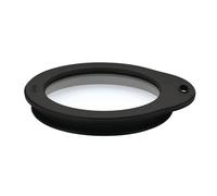 RÖSLE Couvercle Fraîcheur en Verre avec Bord en Silicone - Couvre Tout Alimentaire pour Fermer Saladiers, Bols, Casseroles - Passe au Lave-Vaisselle, 12 cm, Noir