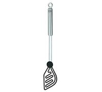 RÖSLE Cuillère de Cuisine Siliconée, Cuillère à Pot Haut de Gamme avec Revêtement en Silicone et Manche Rond, Acier Inoxydable 18/10, Passe au Lave-Vaisselle