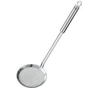 RÖSLE Écumoire à mailles larges, à mailles larges et manche rond, 14 cm, acier inoxydable 18/10, passe au lave-vaisselle, Maille Épaisse, Argent (Silver)