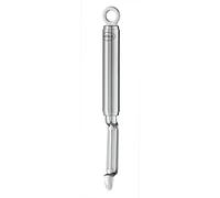 RÖSLE Eplucheur à tomates et à kiwis, Inox, 20,0 cm | Éplucheur de fruits et légumes de qualité supérieure avec extracteur de souche, brillant/mat, 20 x 2 x 1,9 cm