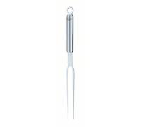 RÖSLE Fourchette à Découper Professionnelle pour Servir Viande, Saucisse et Fromage, Acier Inoxydable 18/10, Longueur 35 cm, Passe au Lave-Vaisselle, Argenté
