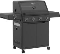 RÖSLE Gril à Gaz Allflame Prime 4-4 Brûleurs (3,5 kW Chacun), Primezone, Système de Grille Vario+, Surface de Cuisson 70 x 45 cm, Grilles en Fonte, Fonte d'Aluminium, Boutons Rotatifs Éclairés, Noir