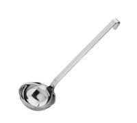 RÖSLE Louche - Ustensile de Cuisine Inox de Qualité Supérieure pour Soupes, Potages & Sauces - Dotée d'un Manche à Crochet - Acier Inoxydable 18/10 - Passe au Lave-Vaisselle - 8 cm