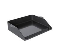 RÖSLE Plaque Plancha, de haute qualité en fonte émaillée pour faire griller de la viande, légumes et petits aliments, bord surélevé extra haut, 47 x 36,5 cm, Noir