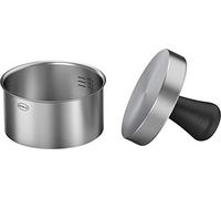 RÖSLE Presse à hamburgers PRO, presse à viande de qualité supérieure pour former facilement des steaks hachés pour burgers, acier inoxydable 18/10, 11 cm, lavable au lave vaisselle